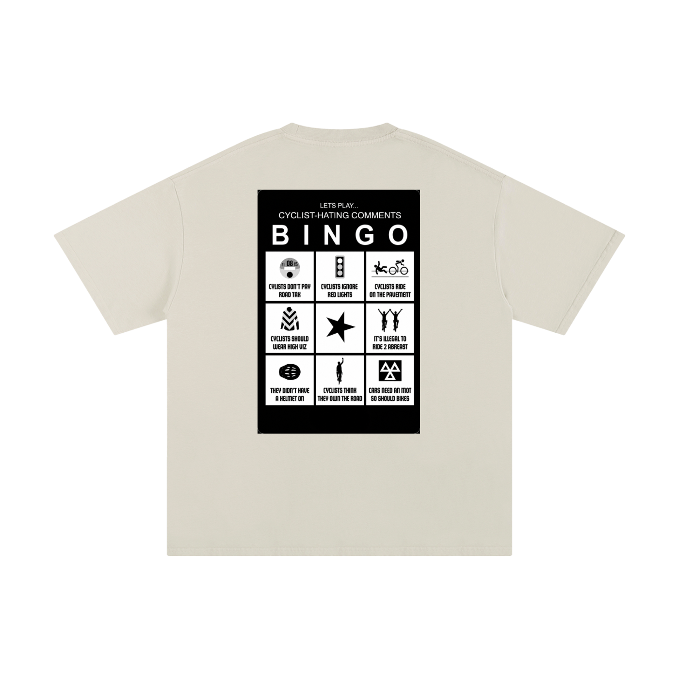 Cycling Bingo - Unisex Pure Cotton T-Shirt
